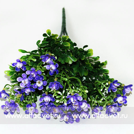 искусственные цветы букет пластик цвета синий 12